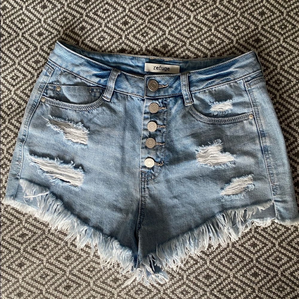 SIZE 2 High Waisted Denim Shorts
